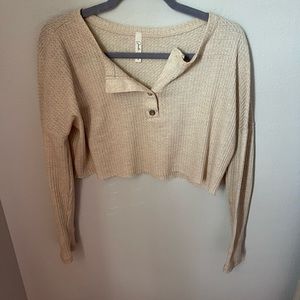 Tan Shop 12th Tribe cropped thermal